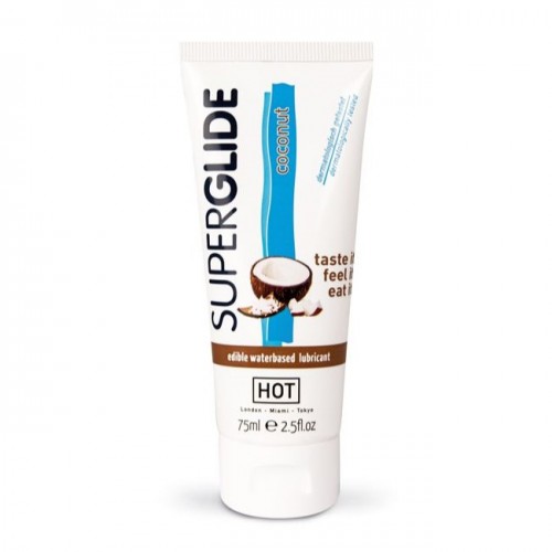 HOT Superglide Edible Lube (Coconut) 75ml